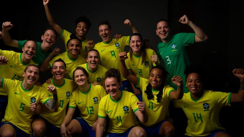 A seleção brasileira campeã da Copa do Mundo Feminina de Futsal (Divulgação)
