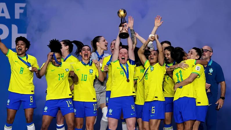 Seleção brasileira conquista a Copa do Mundo Feminina de Futsal (Divulgação)