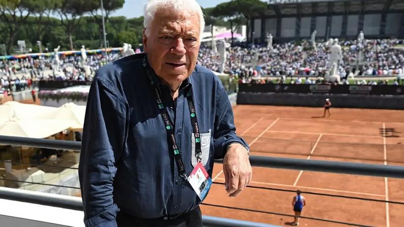 Nicola Pietrangeli no Foro Itálico de Roma, em 2022 (Divulgação/ATP)