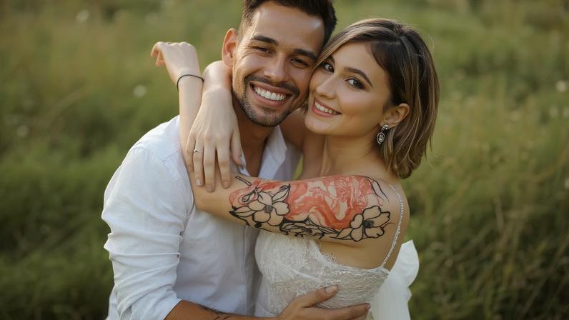 Isabel Veloso e Lucas Borbas — Foto: Reprodução/Instagram