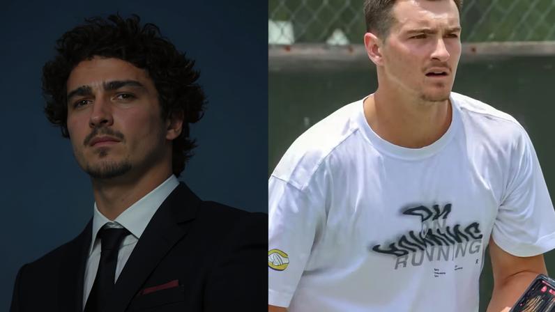 Veja antes e depois de João Fonseca — Foto: Reprodução/Instagram e Thyago Andrade/ AgNews
