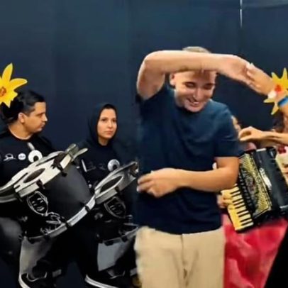 Marisa Monte aparece dançando forró com João Gomes após show