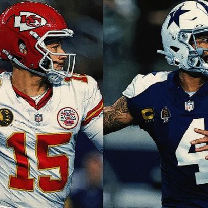 Chiefs-Cowboys teve a maior audiência da NFL nesta temporada, 57,23 milhões