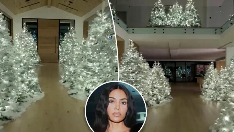 Fans slammed Kim Kardashian (seen above in 2021) for her “unnecessary” over-the-top Christmas decorations, which included dozens of trees. Instagram/Kim Kardashian