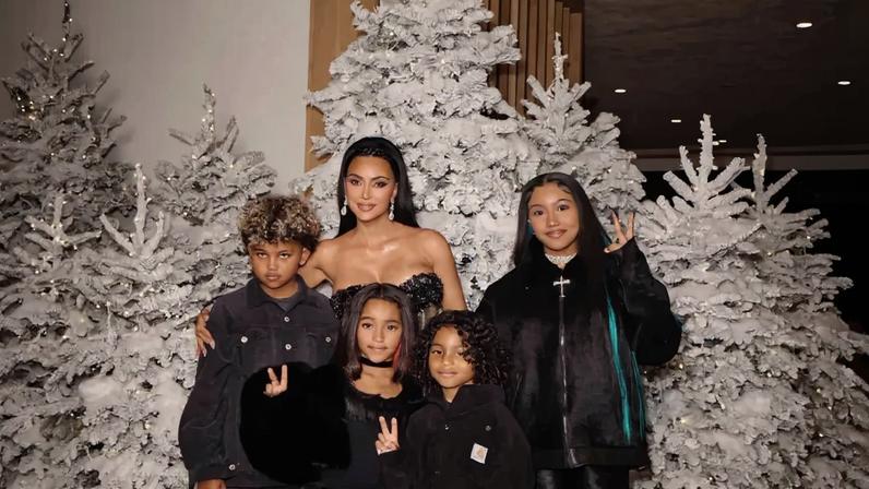 Kim Kardashian was slammed by PETA for gifting her four children each a new Pomeranian puppy on Christmas.