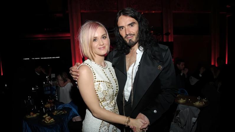 Katy Perry’s ex-husband, Russell Brand, pictured above in 2011, railed against her romance with Justin Trudeau.
