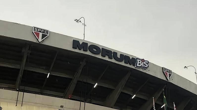 Novo letreiro do Morumbis, estádio do São Paulo