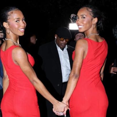Filhas gêmeas de Diddy participam de festa de Natal com Kim Kardashian