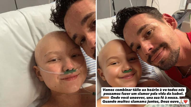 Lucas Borbas mobiliza corrente de oração pela saúde de Isabel Veloso — Foto: Reprodução/Instagram