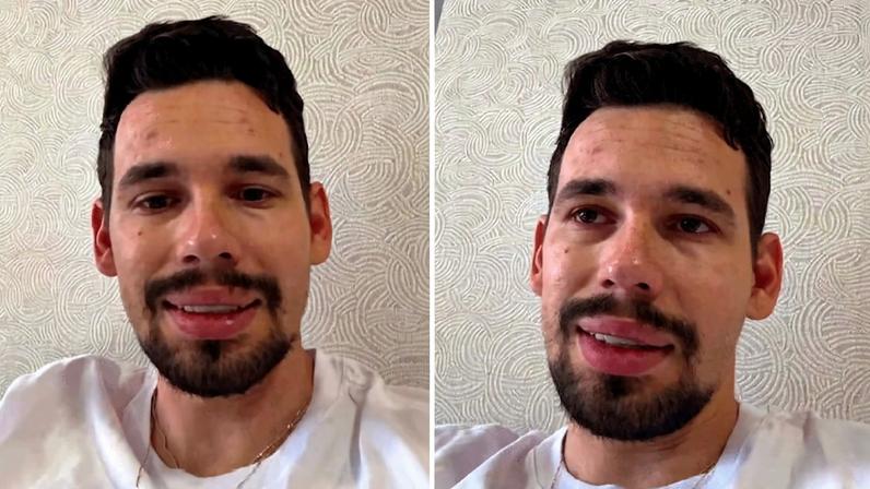 Marido de Isabel Veloso aparece abatido, diz ser aniversário e quer vê-la curada