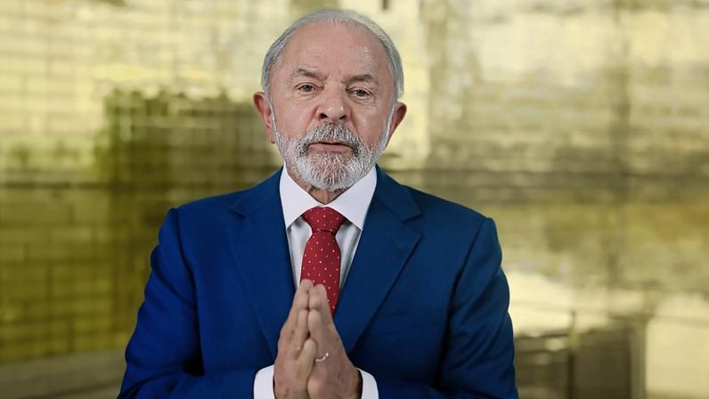 Lula em pronunciamento na TV