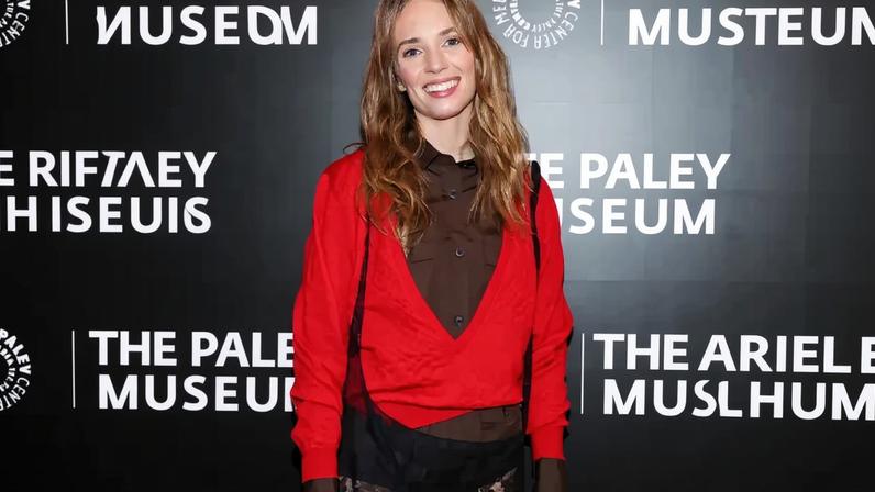 Maya Hawke wore a totally sheer Prada look for an appearance in New York City.