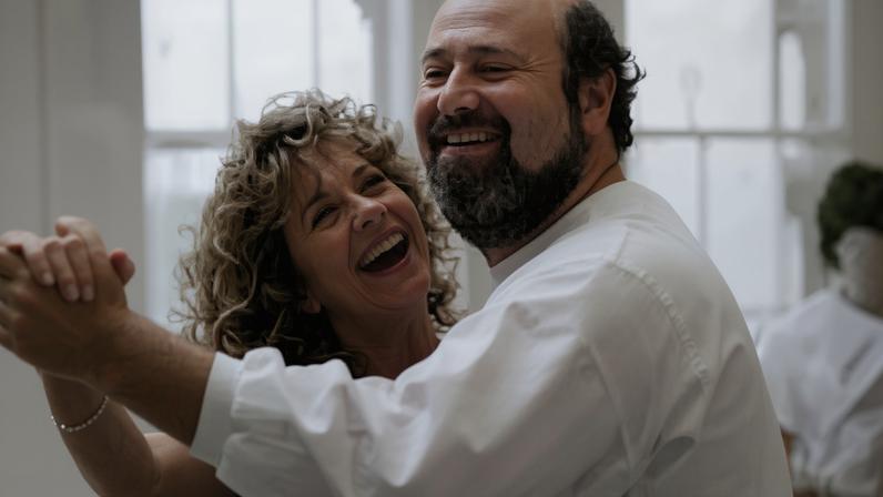 Meg Ryan e Rob Reiner no set de 'Harry e Sally: Feitos um para o Outro' — Foto: Reprodução/Instagram