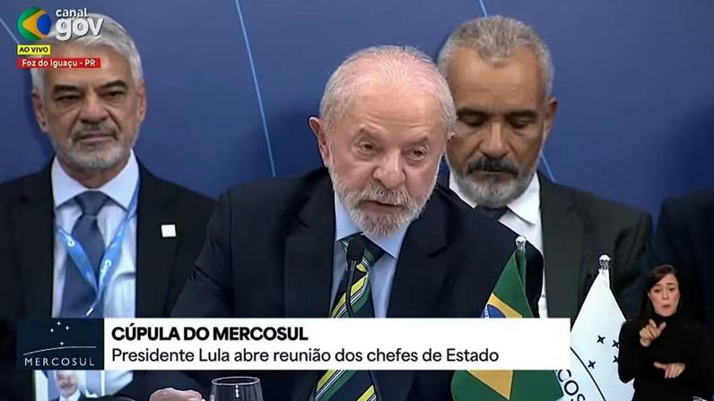 Lula discursa na Cúpula do Mercosul em Foz do Iguaçu