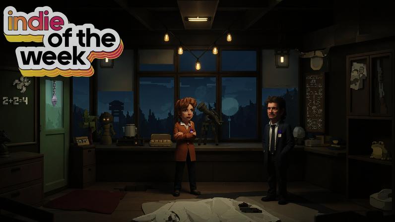 Two FBI agents at a crime scene.