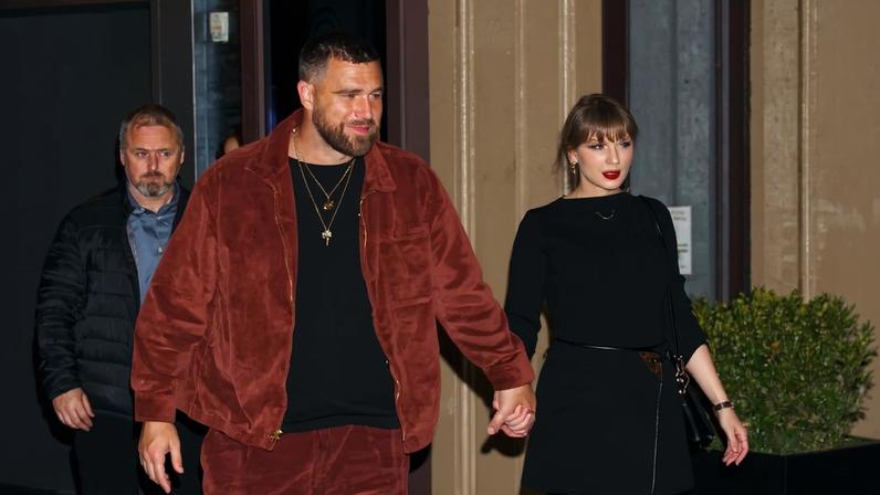 Travis Kelce insisted he and George Clooney have “never once” argued during their relationship. BlayzenPhotos / BACKGRID