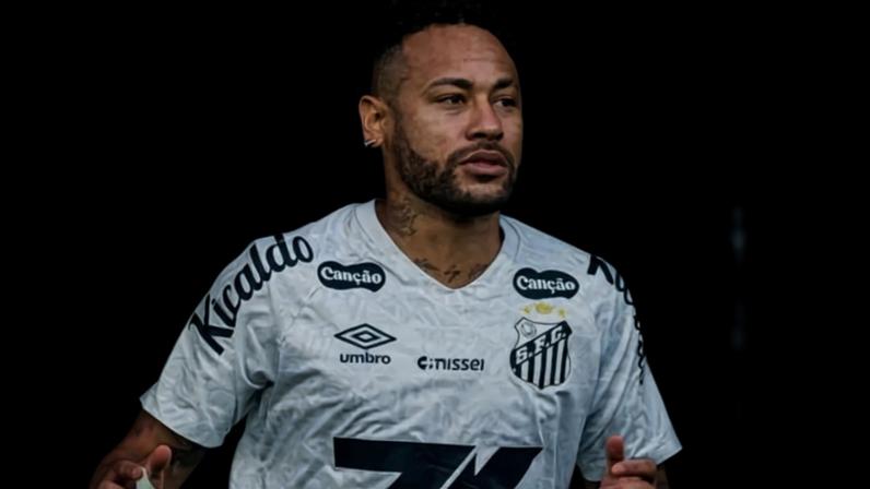Neymar em Juventude x Santos (Foto: Divulgação / X oficial do Santos)