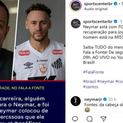 Neymar desmente jornalista sobre foco na Copa e critica alegação