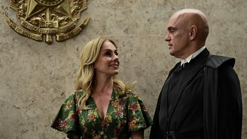 O ministro do STF Alexandre de Moraes e a esposa, a advogada Viviane Barci de Moraes
