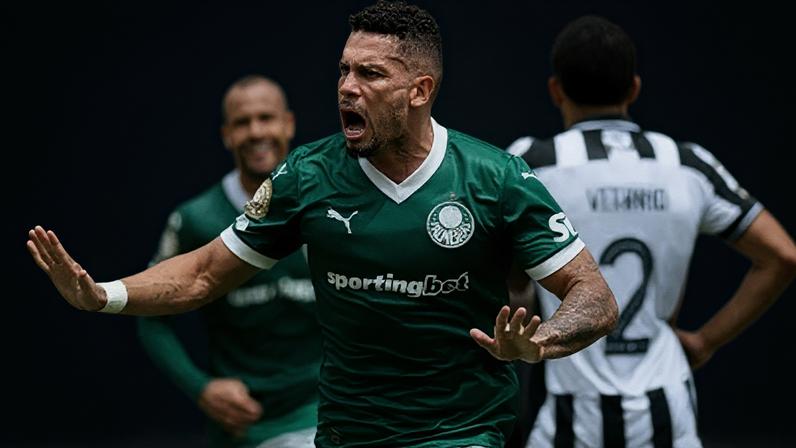 Paulinho comemora gol contra o Botafogo no Mundial
