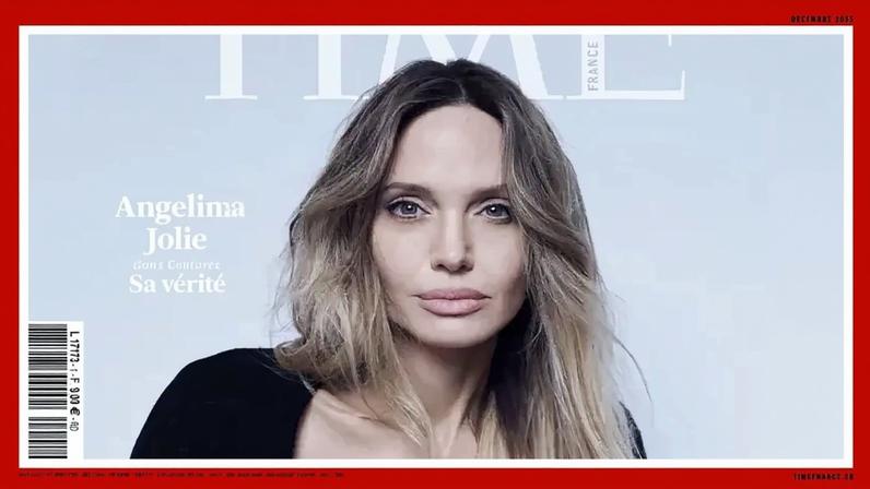 Angelina Jolie bared her mastectomy scars on the cover of Time France. Nathaniel Goldberg/ H&K for Time France