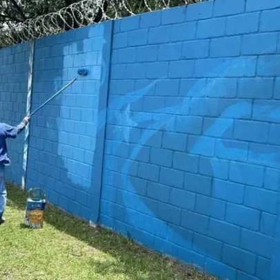 Pintura de Gabigol é removida da Toca da Raposa após vandalismo