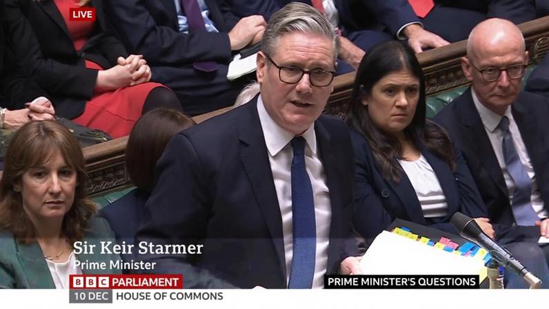 Keir Starmer at Prime Minister's Questions