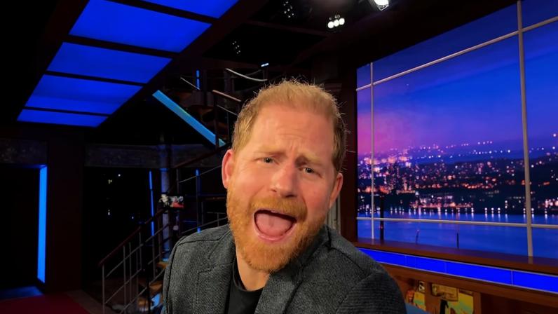 Meghan Markle shared a video of Prince Harry and Stephen Colbert recreating a viral meme from a 2023 episode of the “Great British Bake Off.” @colbertlateshow/Instagram