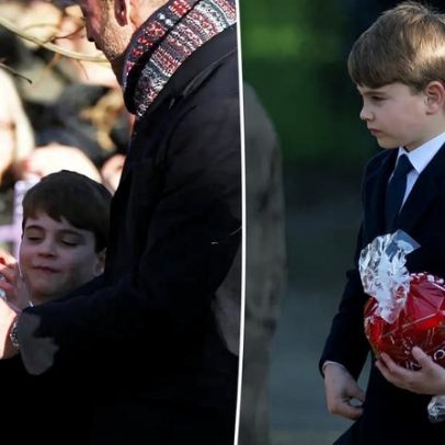 Príncipe Louis encanta durante a caminhada de Natal da família real