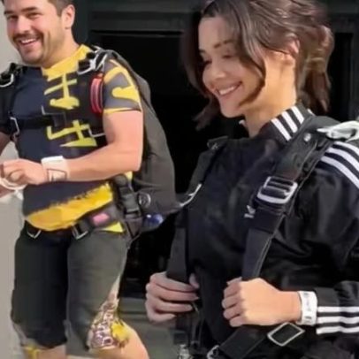 Em Dubai, Franciny Ehlke faz salto de paraquedas pela 1ª vez