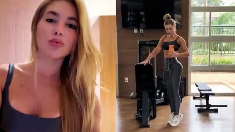 Virginia insere exercício que 'odeia' na rotina de treinos pelo Carnaval: 'Será necessário para sambar' — Foto: Reprodução/Instagram