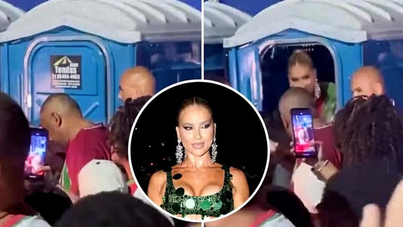 Virginia Fonseca fica presa em banheiro químico após reconhecimento; veja vídeos