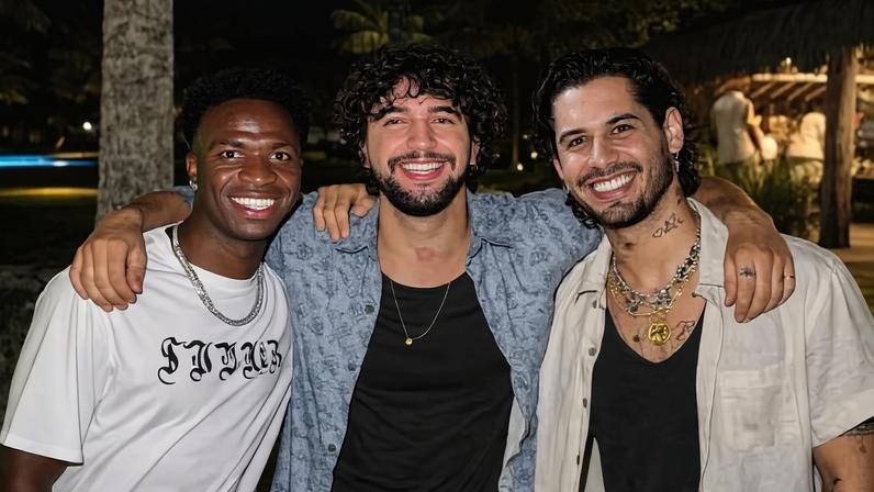 Após viralizar com post 'polêmico', Nattan faz montagem com Vini Jr. e Zé Felipe, e sertanejo entra na brincadeira — Foto: Reprodução/Instagram