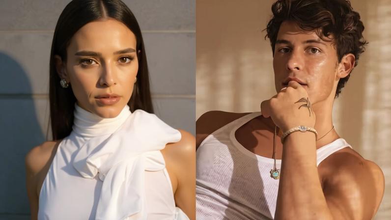 Bruna Marquezine e Shawn Mendes — Foto: Reprodução/Instagram/@onlylusca e Reprodução/Instagram/@davidyurman