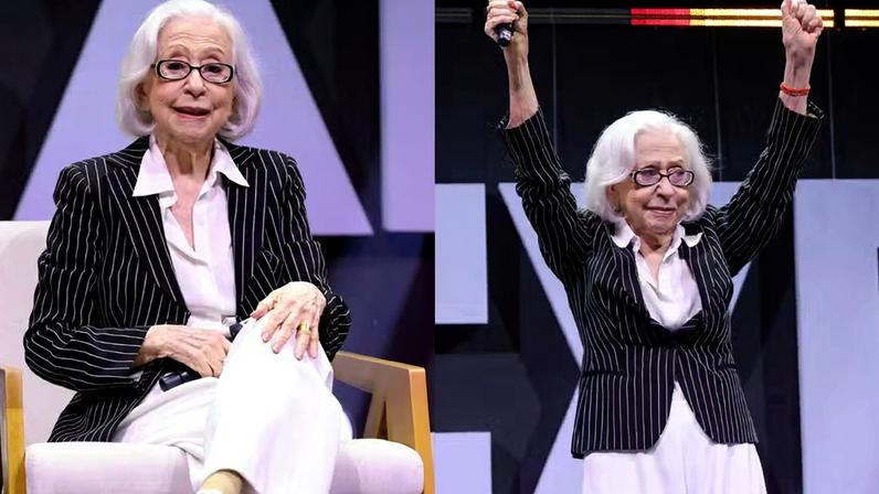 Fernanda Montenegro é ovacionada na CCXP 25 — Foto: Brazil News