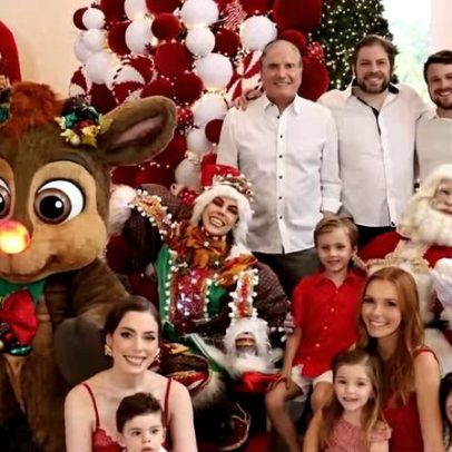 Ana Paula Justus antecipa o Natal com festa em casa