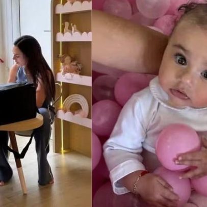 Mavie e Mel, filhas de Neymar e Bruna Biancardi, encantam em novos registros