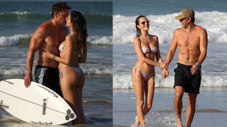 Alessandra Ambrósio curte dia de sol em Noronha ao lado do namorado, Buck Palmer — Foto: Dilson Silva/ AgNews
