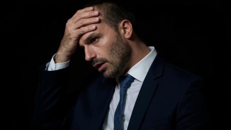 O jornal espanhol La Nacion repercute a cassação de mandato de Eduardo Bolsonaro em 19 de dezembro de 2025 • Reprodução