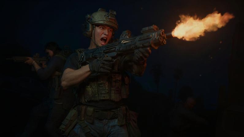 The Saudi Flag over a Battlefield 6 shot.