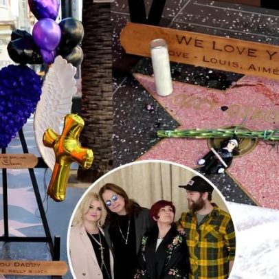 Sharon Osbourne e filhos homenageiam Ozzy com tributo na Calçada da Fama