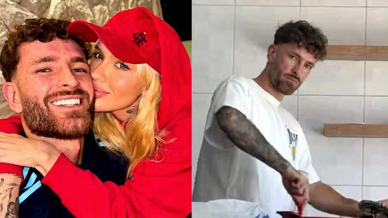 Karoline Lima mostra Léo Pereira colocando a mão na massa para o Natal após reconciliação