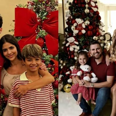 Famosos revelam álbuns de família e looks para a ceia de Natal