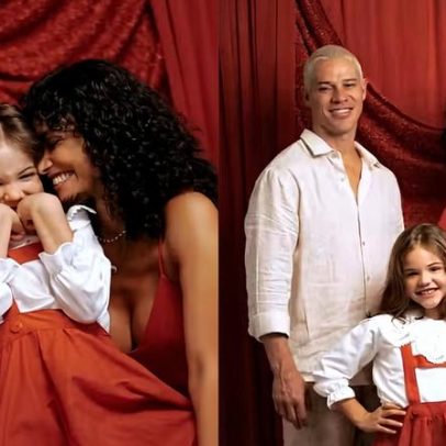 José Loreto e Débora Nascimento se reúnem em Natal com a filha após 7 anos