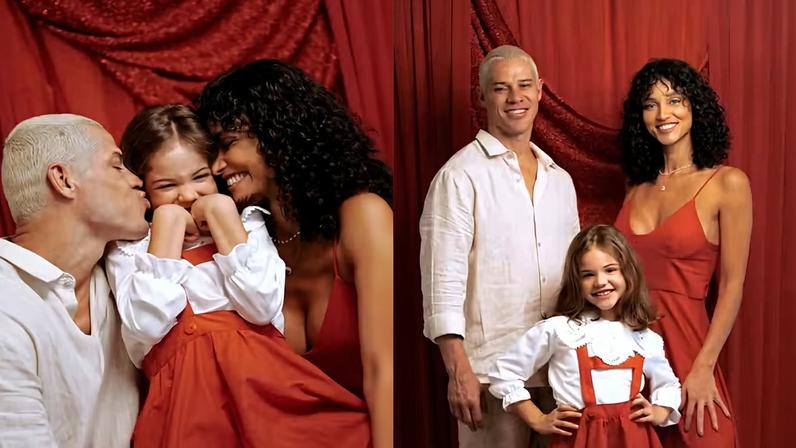 Separados há 7 anos, José Loreto e Débora Nascimento se reúnem em Natal com a filha — Foto: Reprodução/Instagram