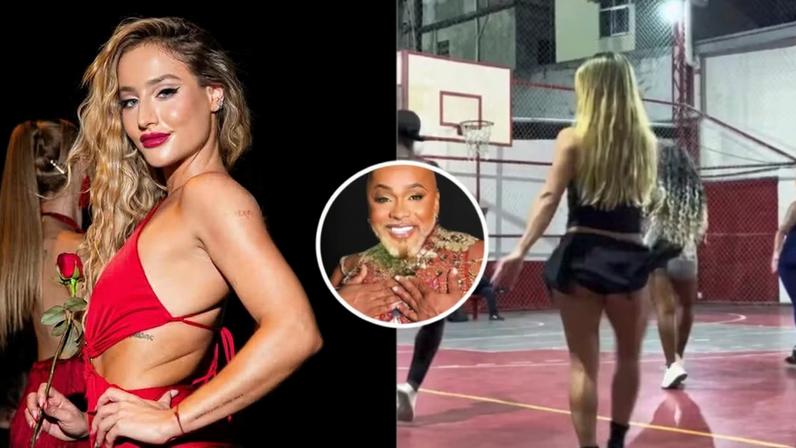 Professor de samba distribui broncas para Bruna Griphao durante ensaio: 'Já mandei...' — Foto: Reprodução/Instagram