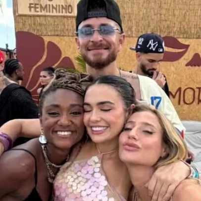 Fred Bruno reencontra Larissa Santos em encontro de ex-BBBs em Pernambuco