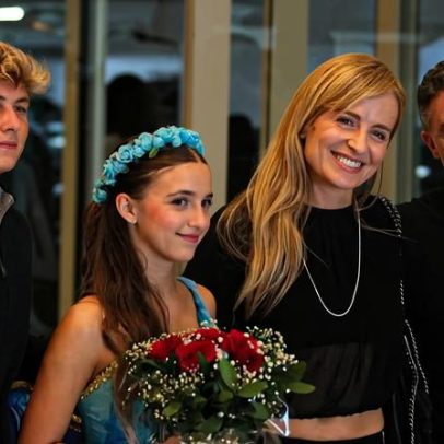 Luciano Huck e Angélica acompanham apresentação de ballet da filha
