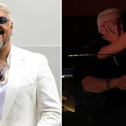 Belo e Rayane Figliuzzi aparecem juntos durante show de Alcione em navio