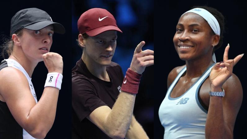 Swiatek, Sinner e Gauff entram na disputa do 1 Point Slam